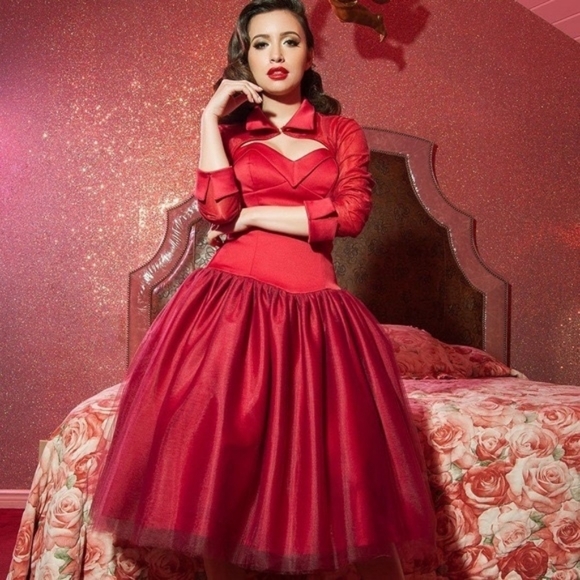 Pinup Couture Dresses & Skirts - BNWT Laura Byrnes Bernadette Dress, XL, no bolero